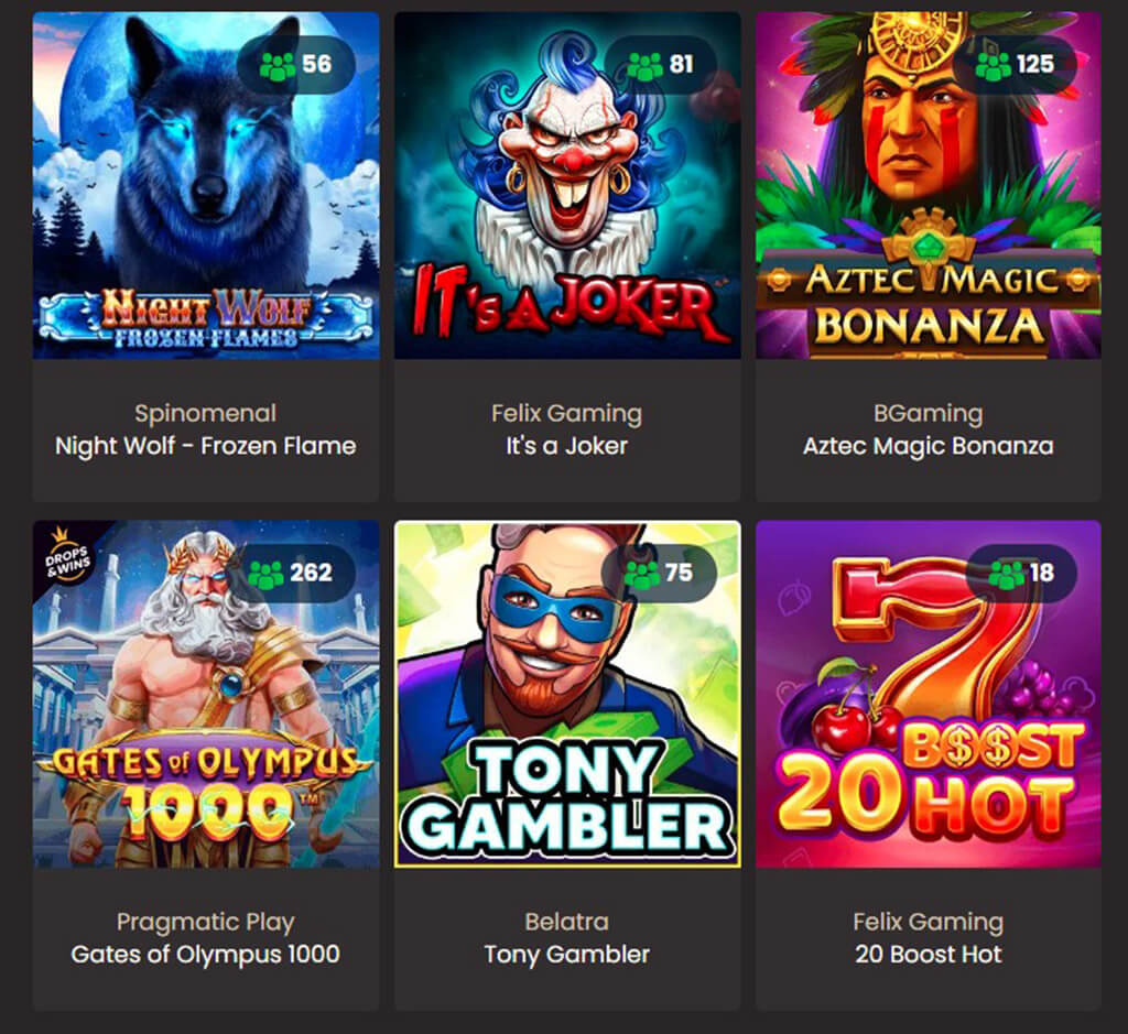 National Casino beliebte Spiele auf dem Desktop